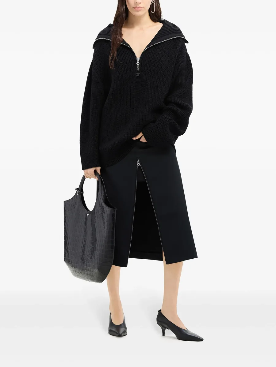ribbed wool hooded sweater 5