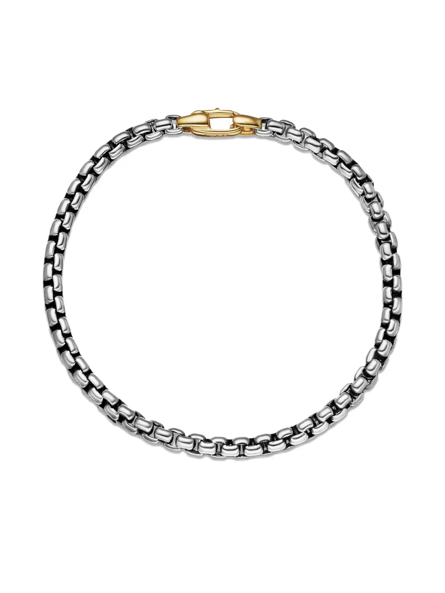 браслет DY Bel Aire Box Chain из желтого золота и серебра (4 мм) 9