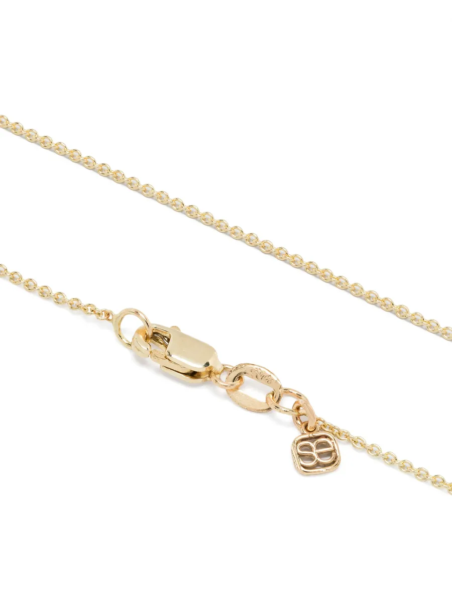 колье Croissant Charm из желтого золота с бриллиантами 7