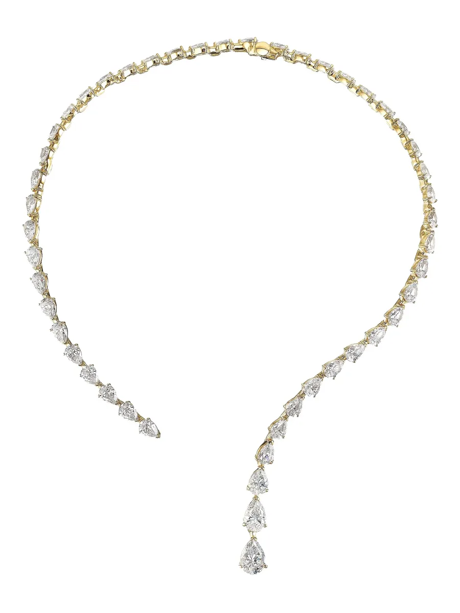 позолоченное колье Nova Collar с бриллиантами 1