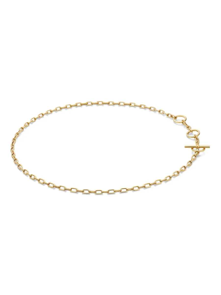 колье DY Madison Three Ring из желтого золота (3 мм) 4
