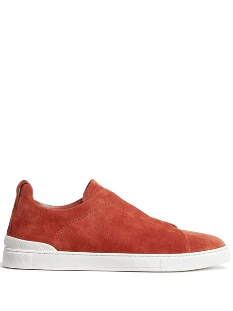 suede low-top sneakers