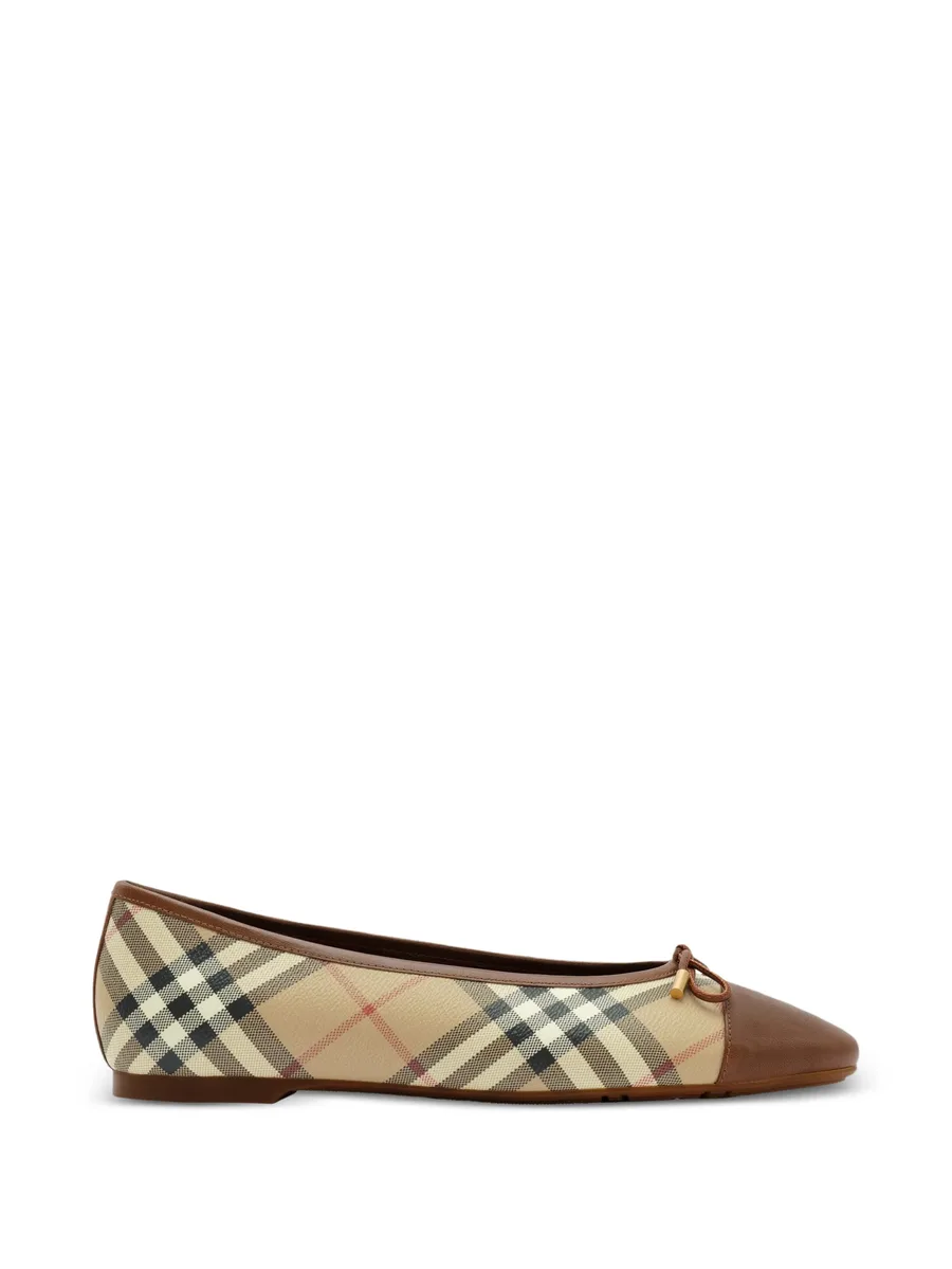 Check canvas Highgate ballerinas 1