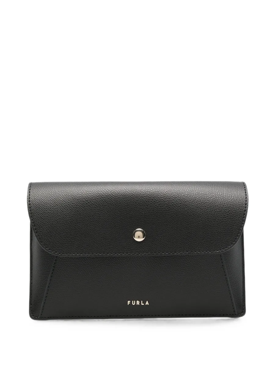 Lea logo-print leather belt bag 1