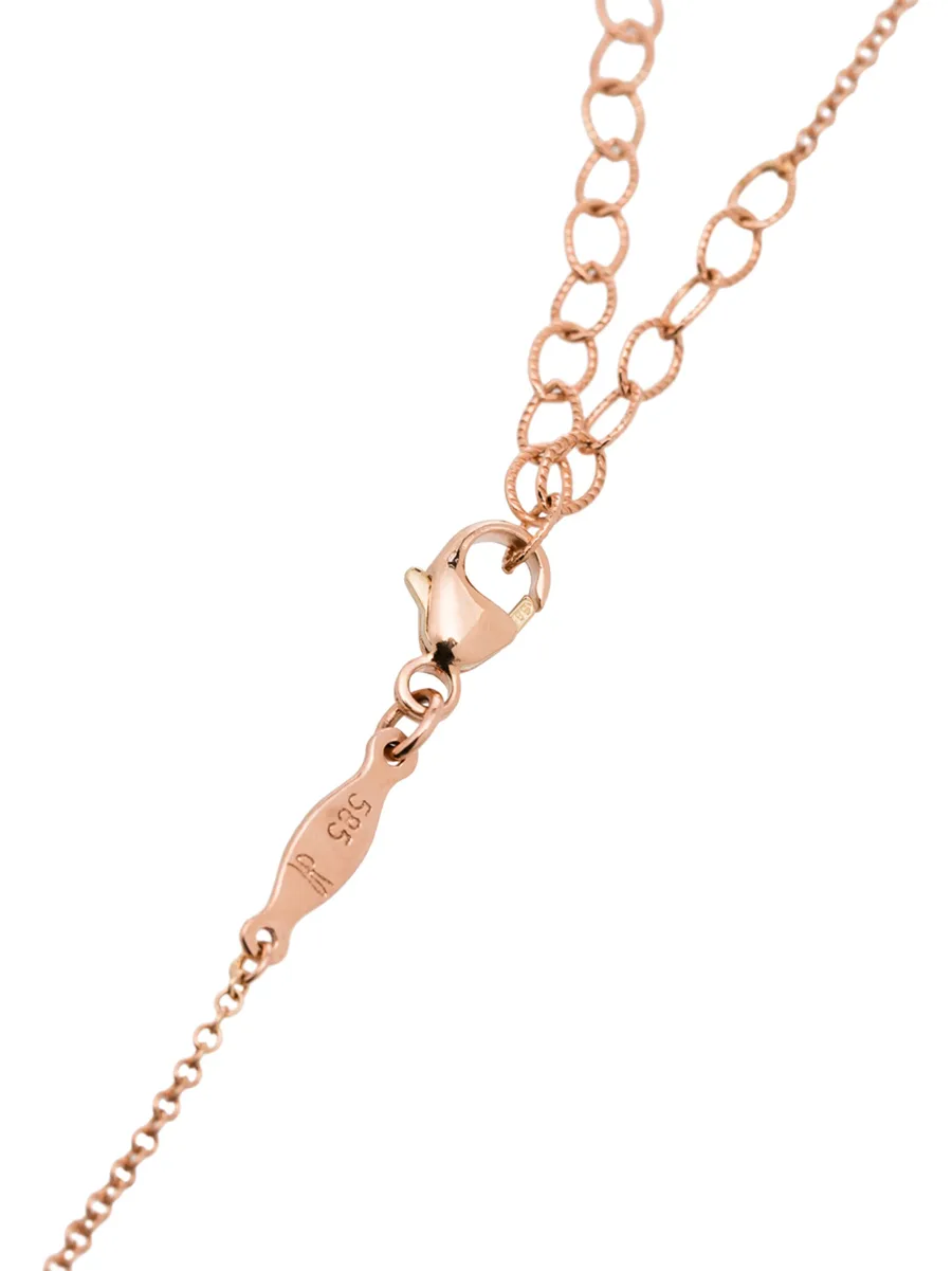 14kt rose gold multi-stone necklace 7