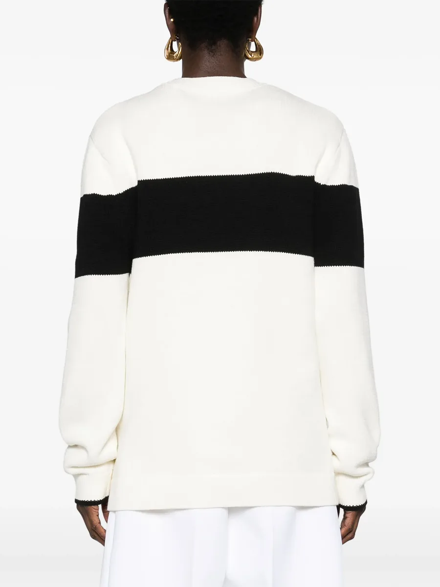 striped crew-neck jumper 7