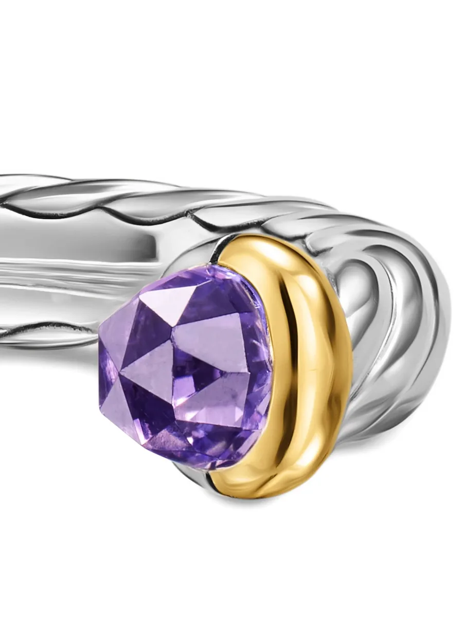 серебряное кольцо с аметистом 9