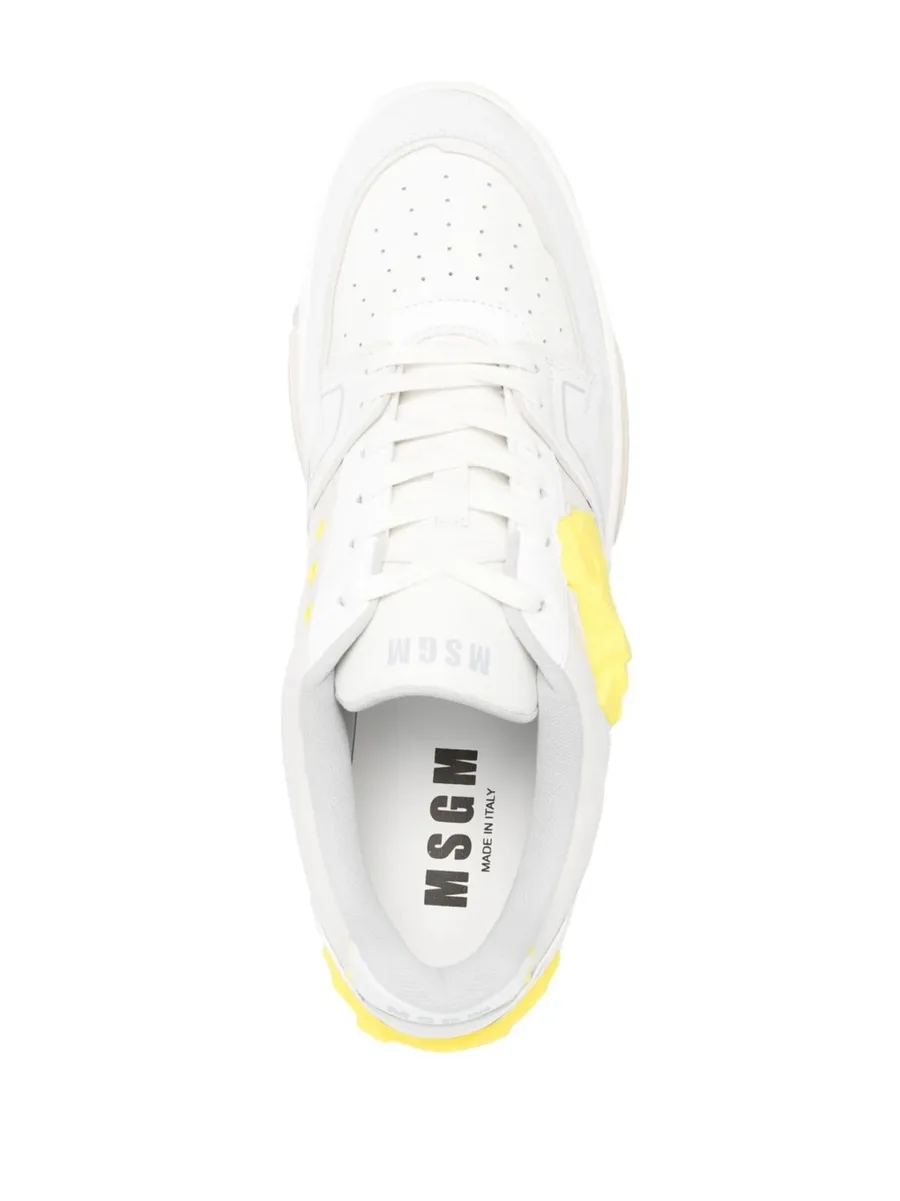 panelled low-top sneakers 8