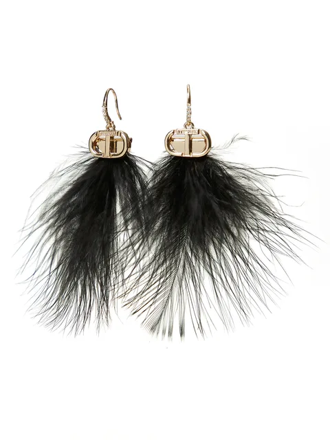 серьги Feathers Oval T
