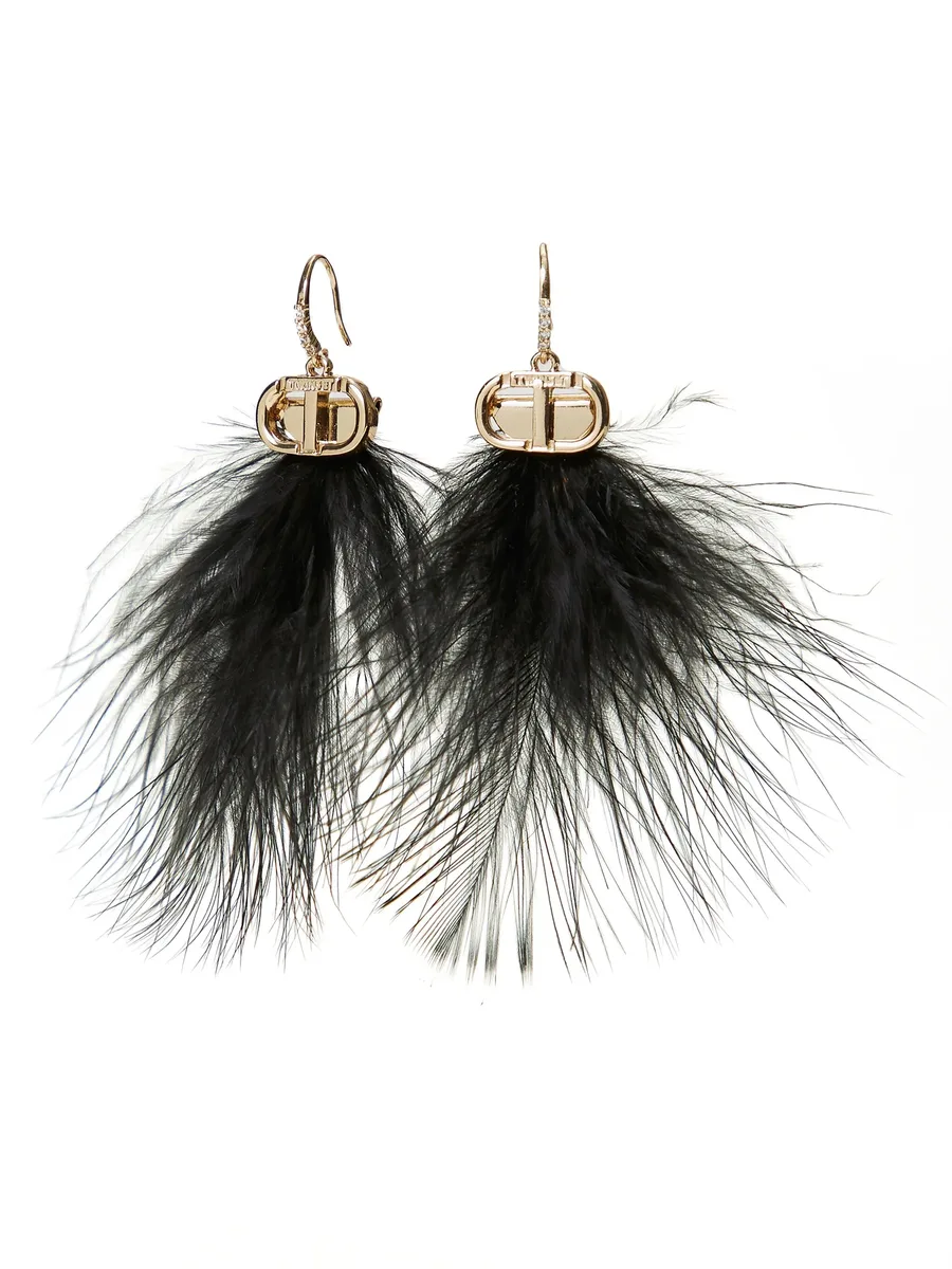 серьги Feathers Oval T 2