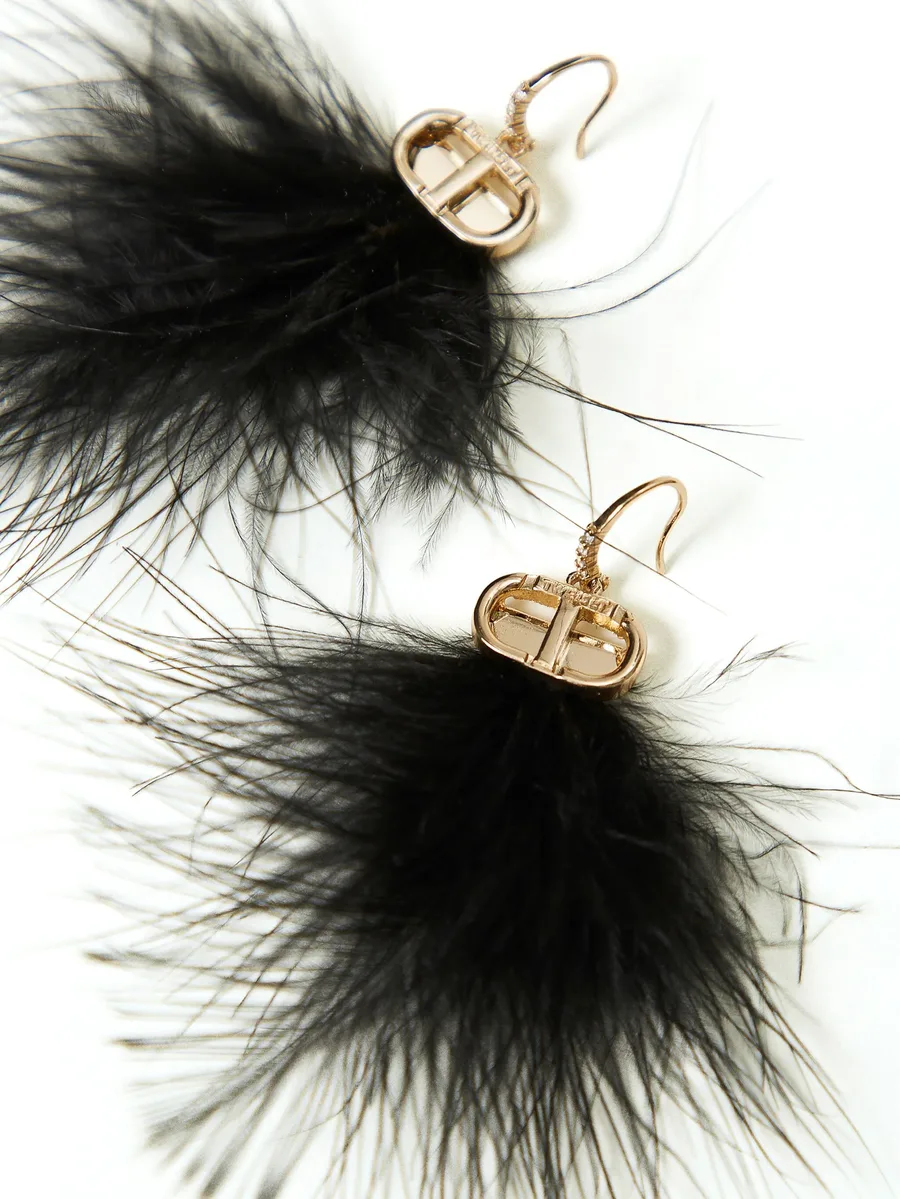 серьги Feathers Oval T 4