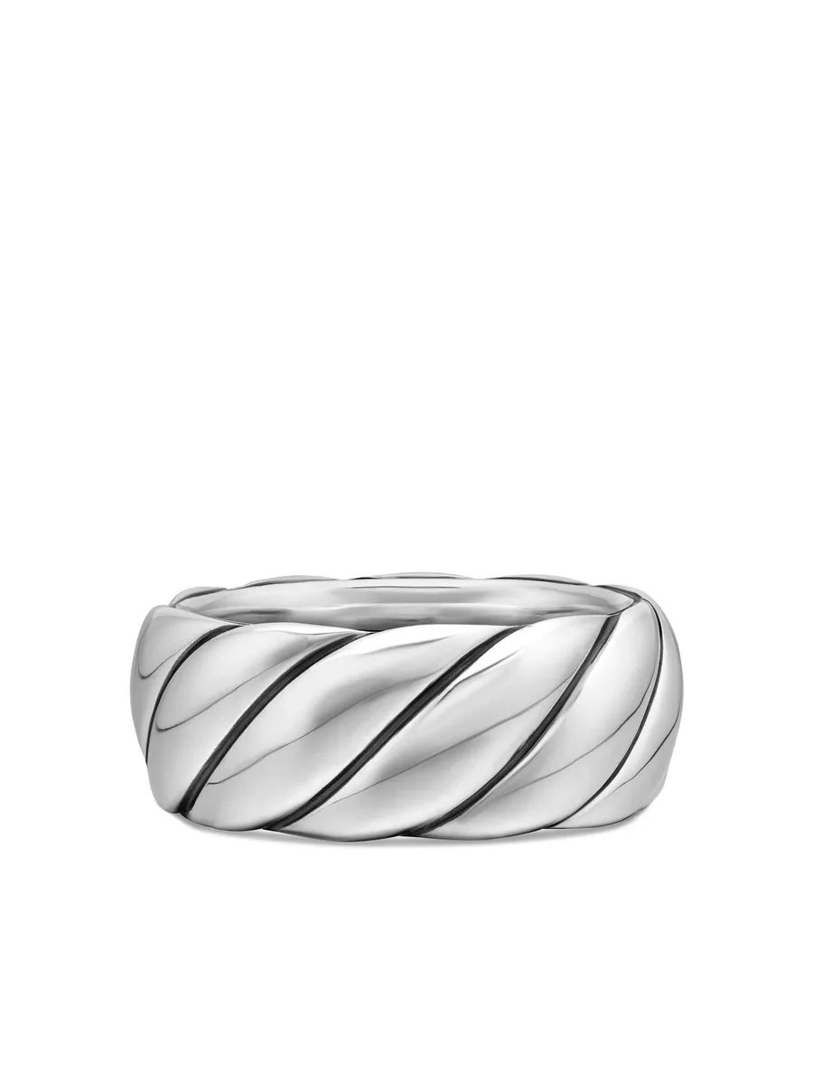 серебряное кольцо Sculpted Cable (9 мм) 1