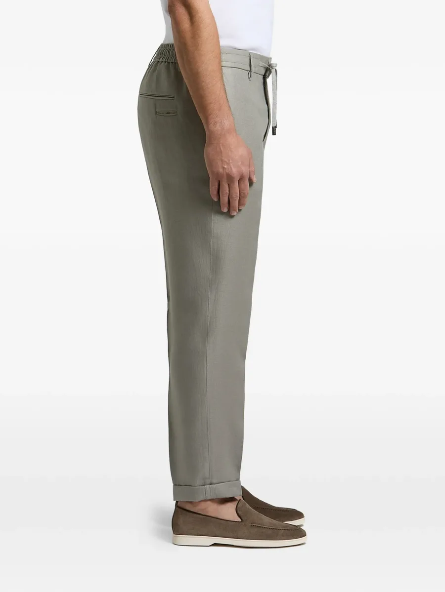linen straight-leg trousers 3