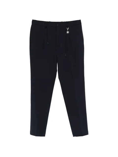charm-detail drawstring trousers