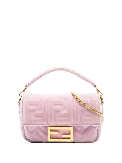 сумка-сэтчел Mini Zucca Embossed Velvet Baguette (2010-2025 годы)