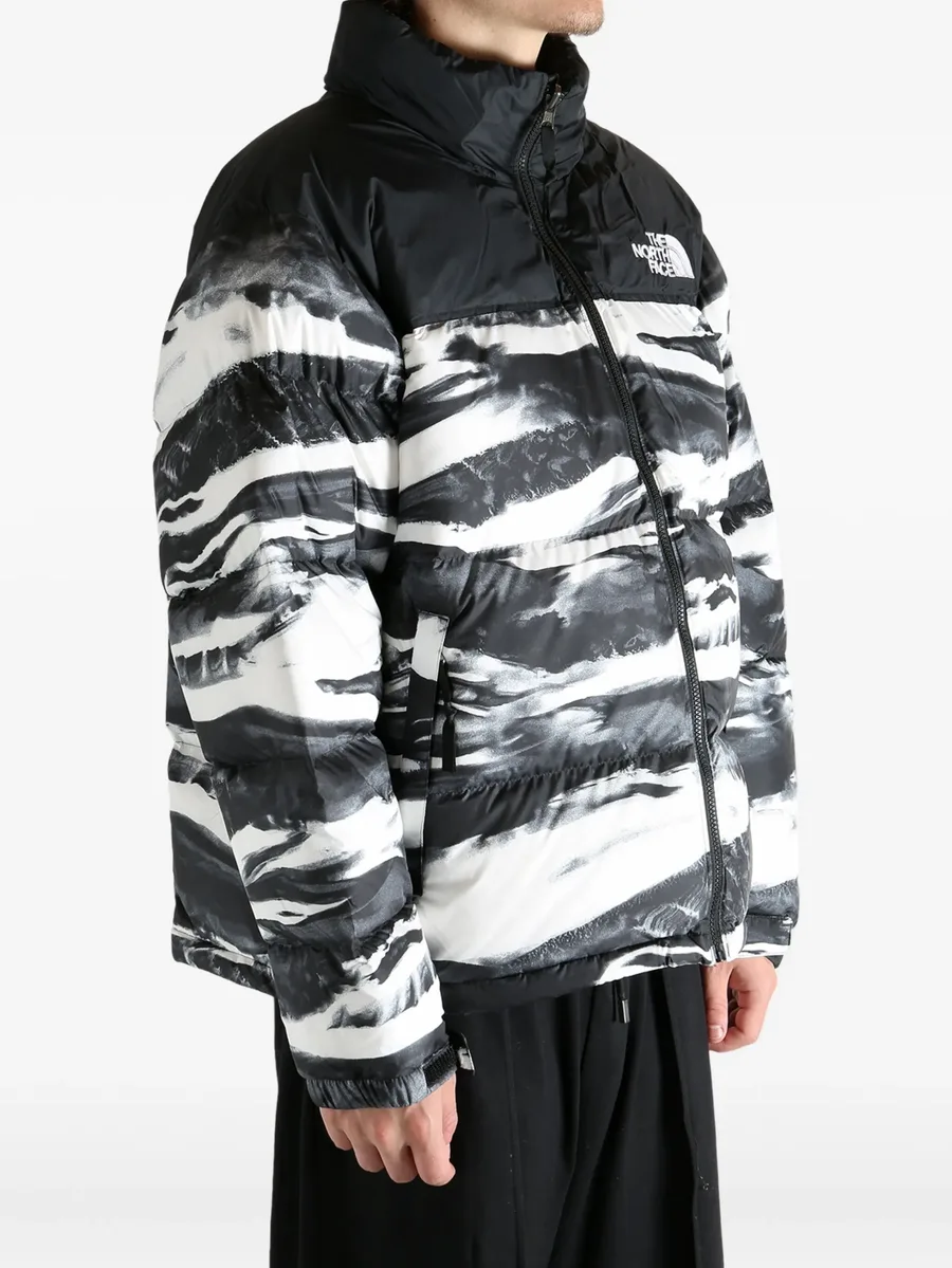 wave-print puffer jacket 6
