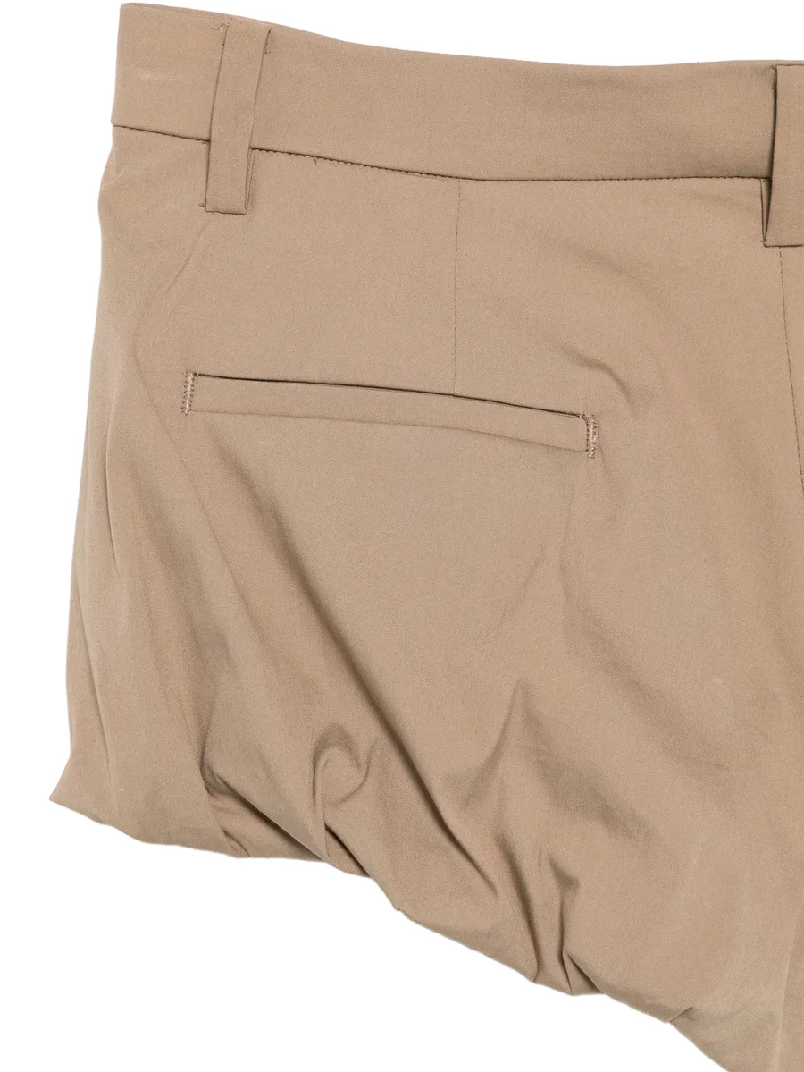 pleated bubble-hem shorts 5