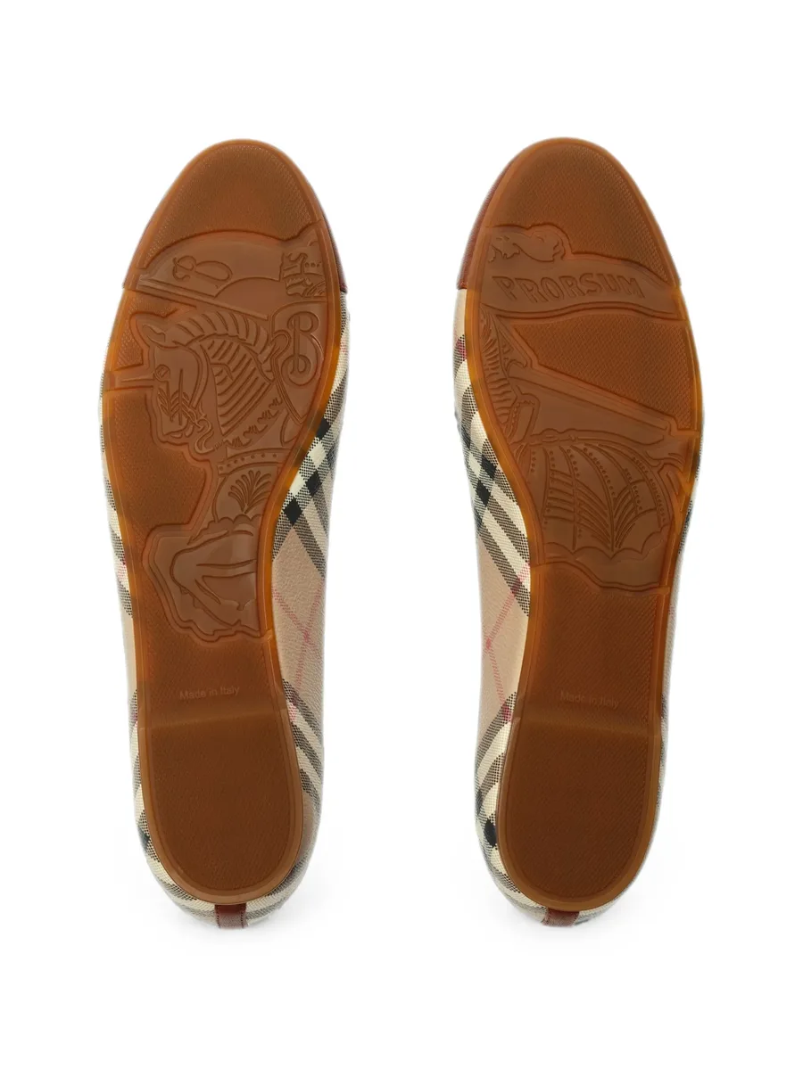 Check canvas Highgate ballerinas 5