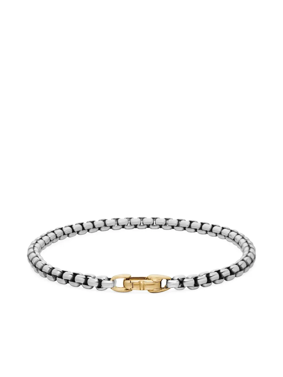 браслет DY Bel Aire Box Chain из желтого золота и серебра (4 мм) 7