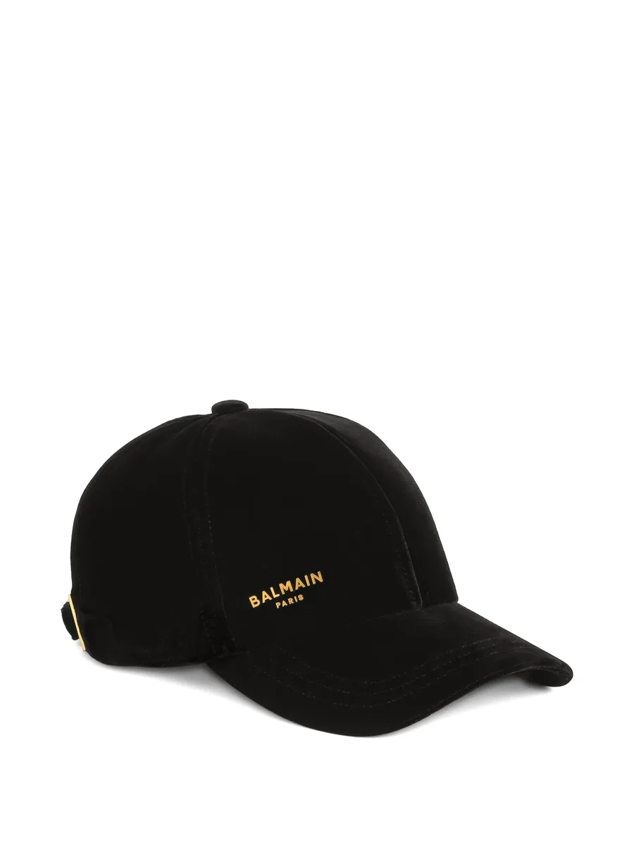 бархатная кепка Balmain Paris 1