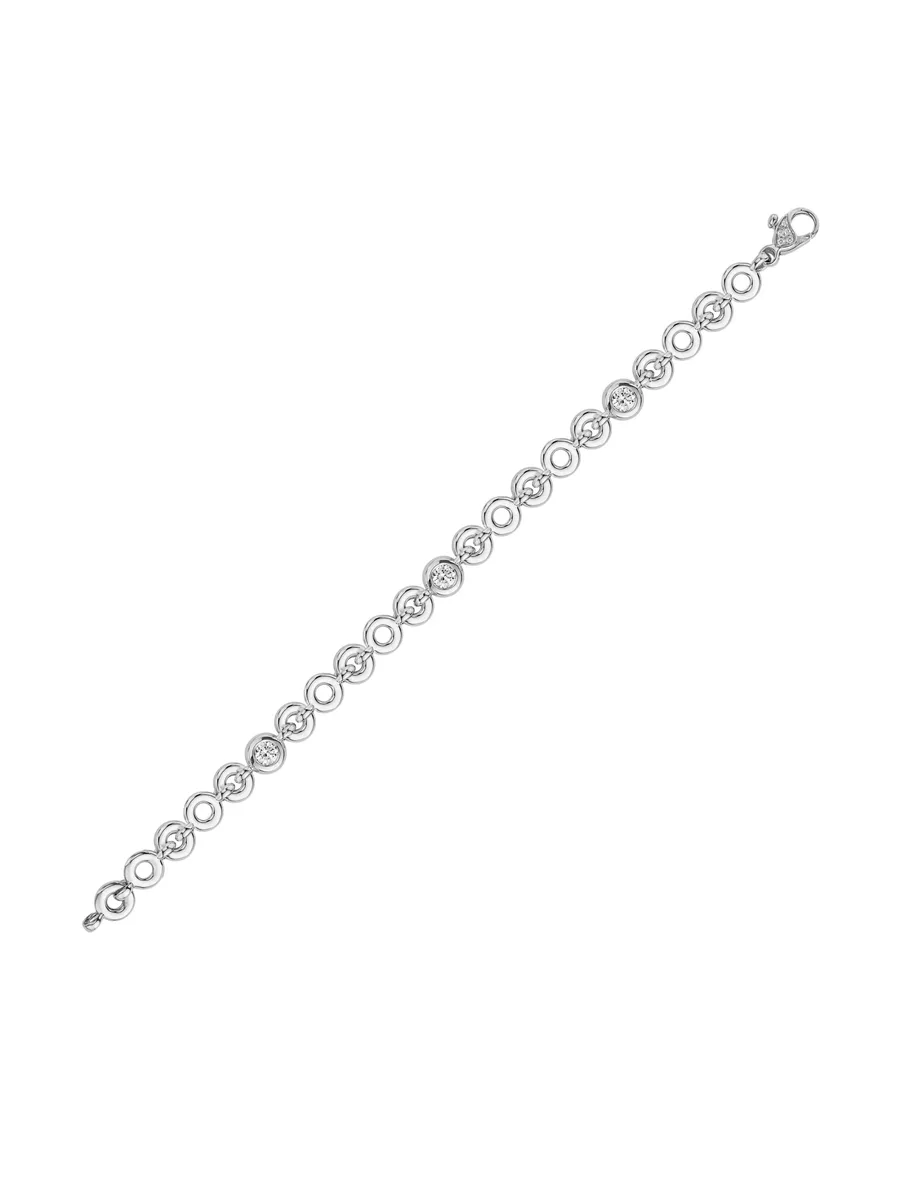 браслет RockChain из белого золота с бриллиантами 3