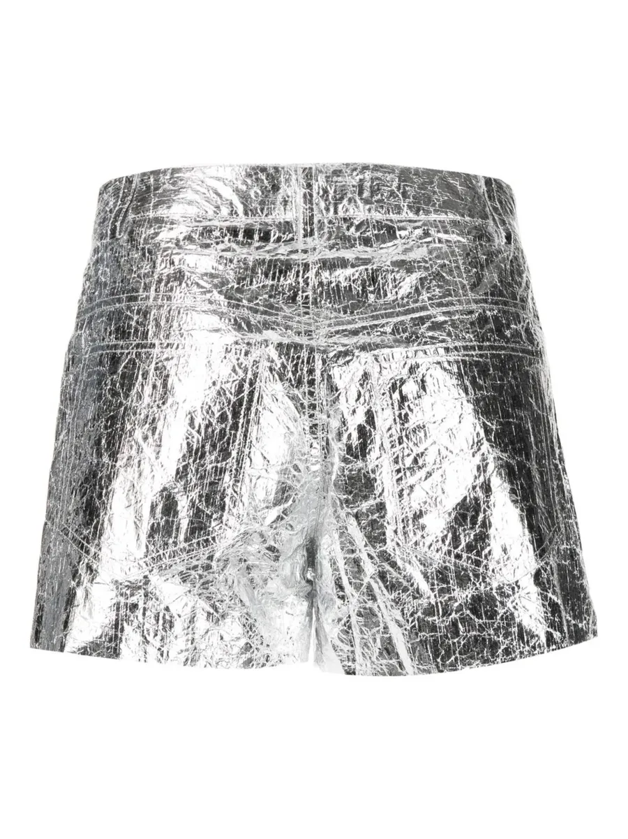 metallic mini shorts 3