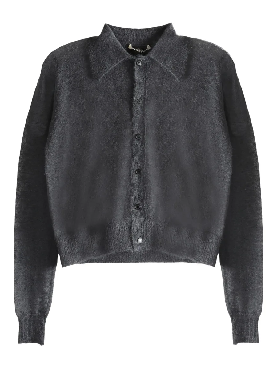 buttoned collared cardigan 1