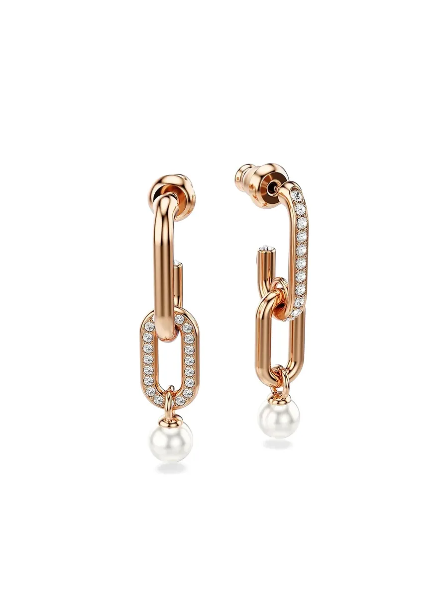 серьги Constella из розового золота с жемчугом 7
