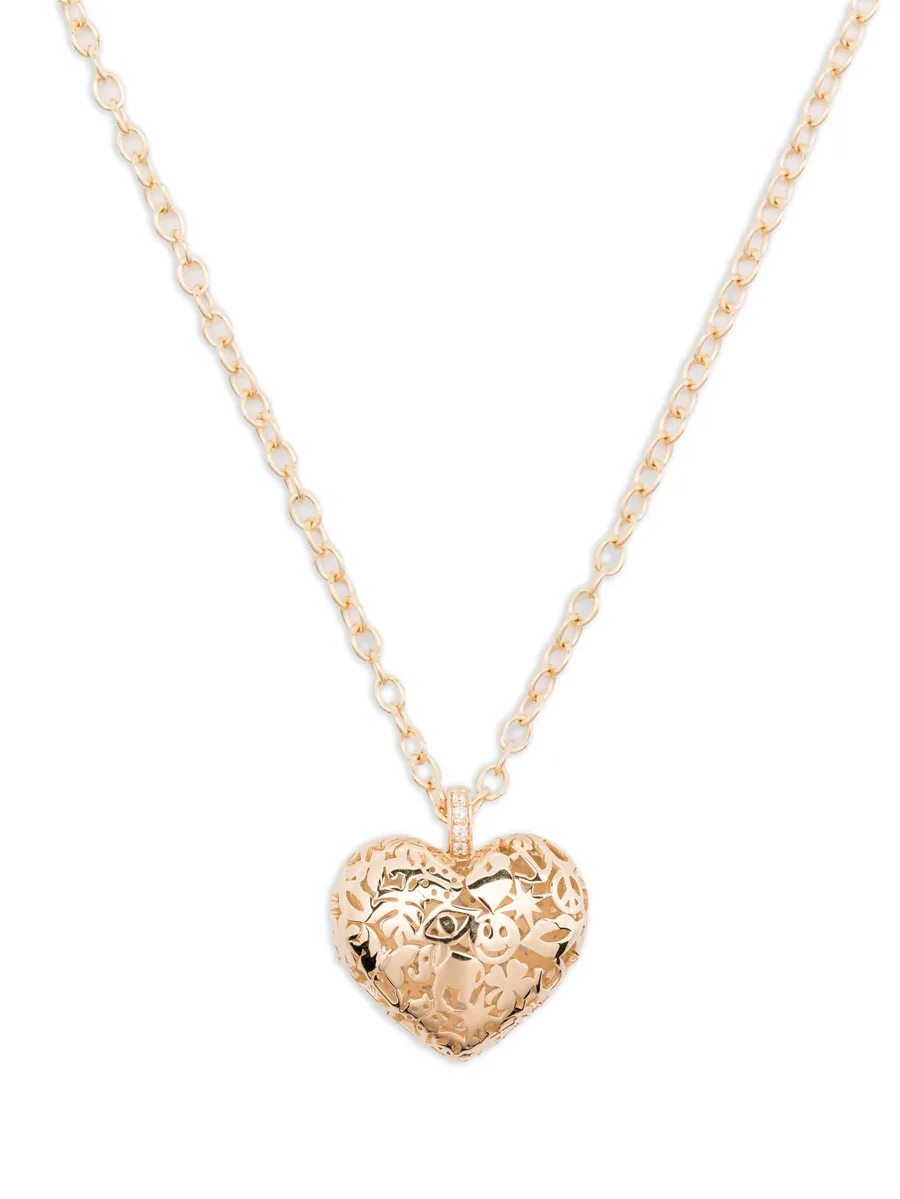 колье Heart из желтого золота с подвеской 5