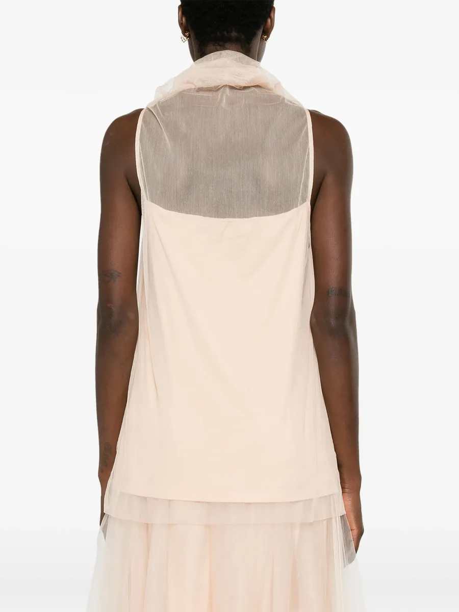 roll-neck tulle top 7