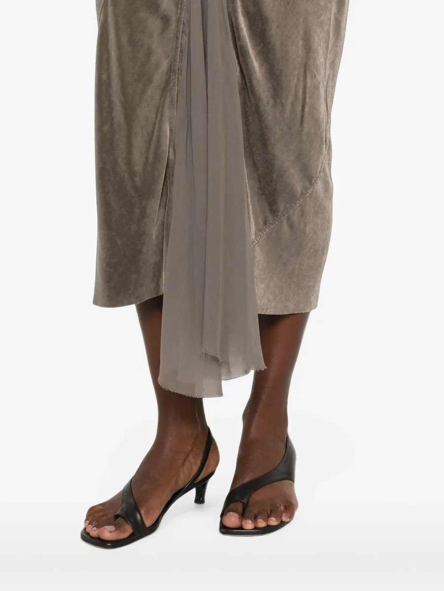 panelled midi skirt 5