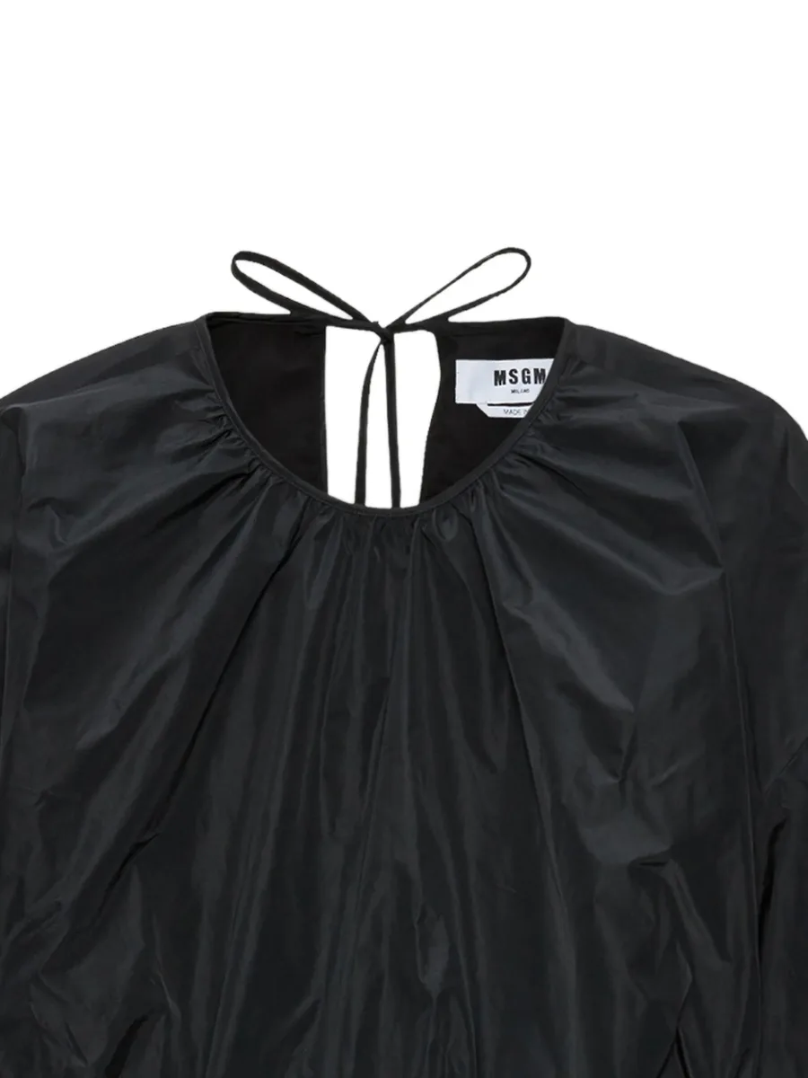 gathered balloon-sleeves blouse 3