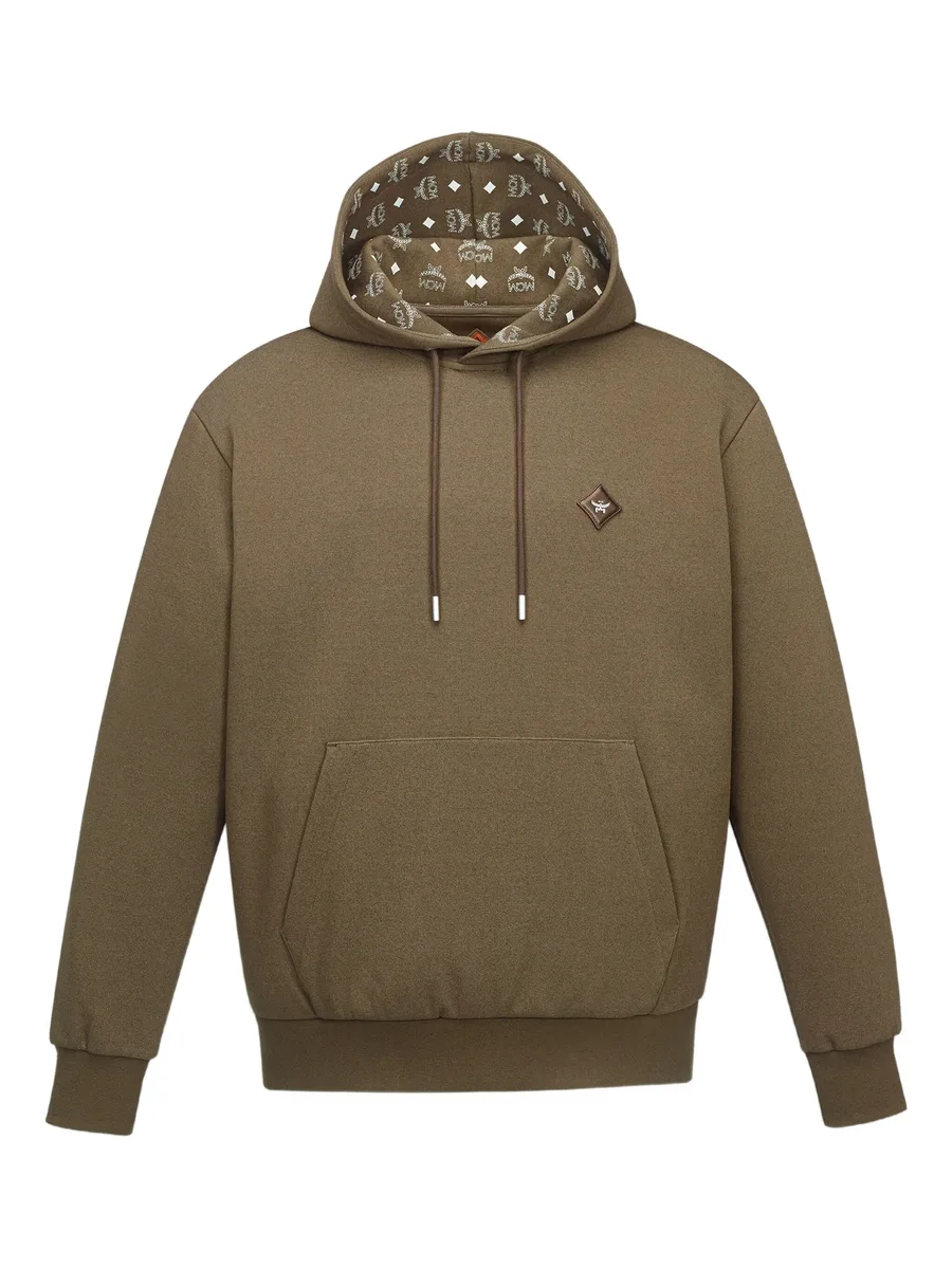 logo patch ponte hoodie 1