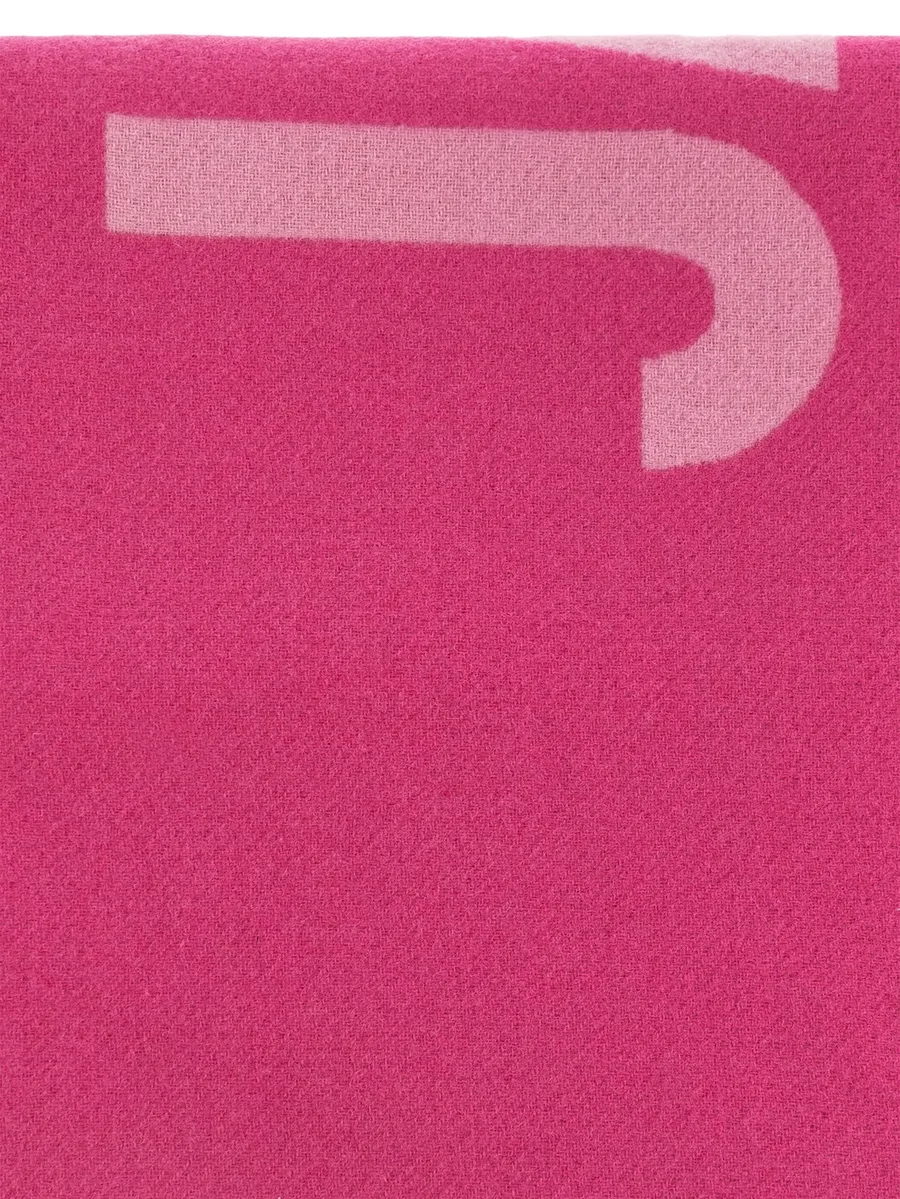 logo fringed scarf 6
