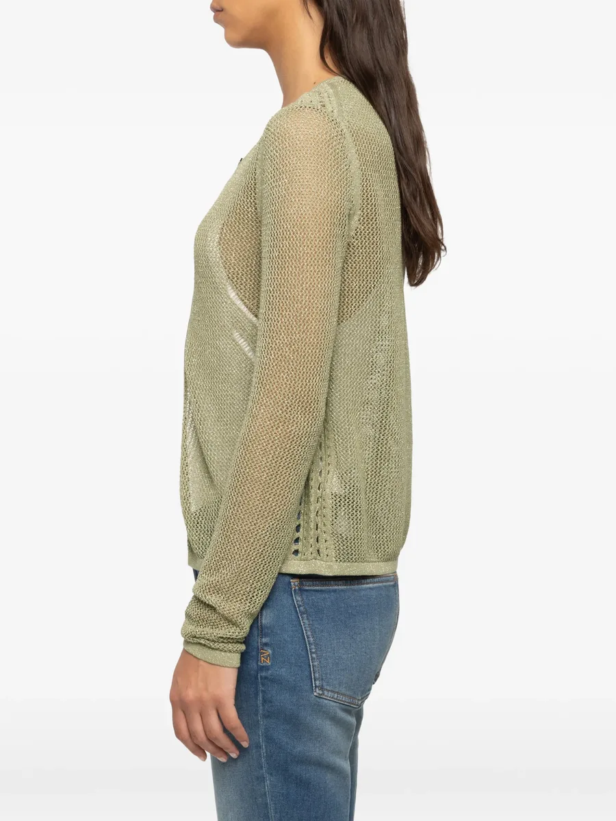 Saya open-knit cardigan 9