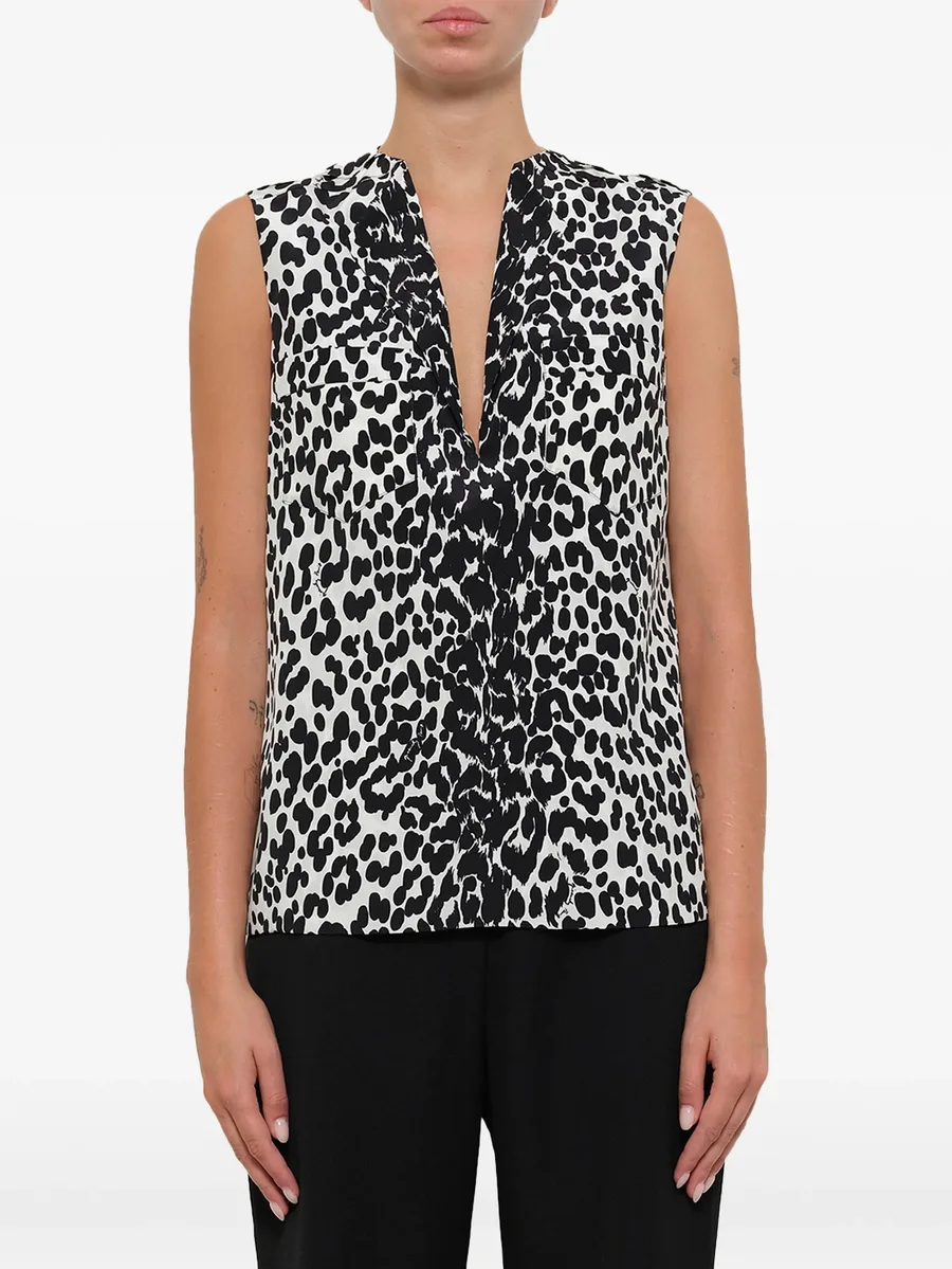 split neck blouse 2