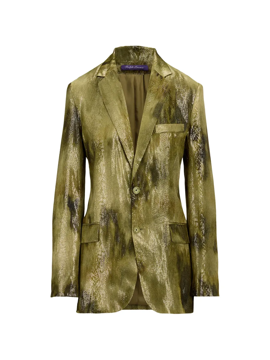 Marcy abstract-print jacquard blazer 2