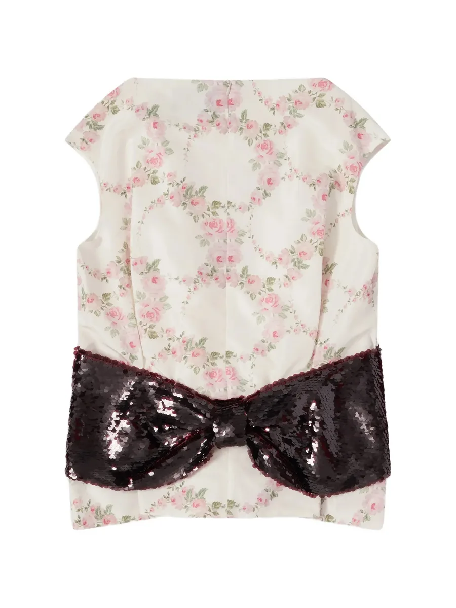 sequin-embellished bow-detail blouse 2