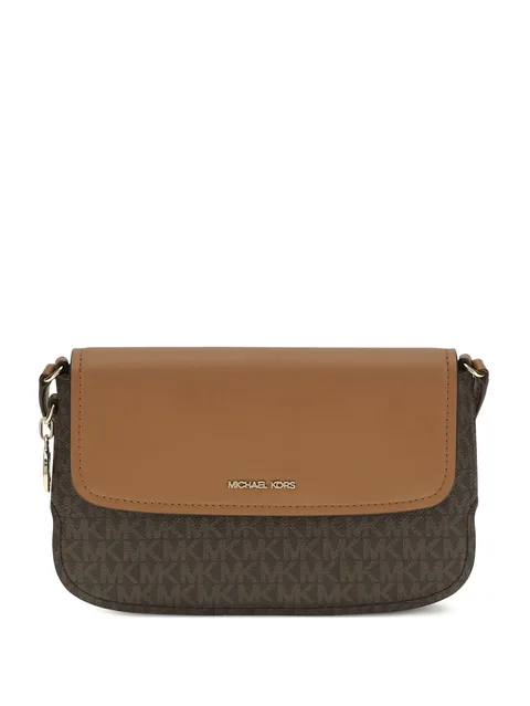 logo-pattern crossbody bag