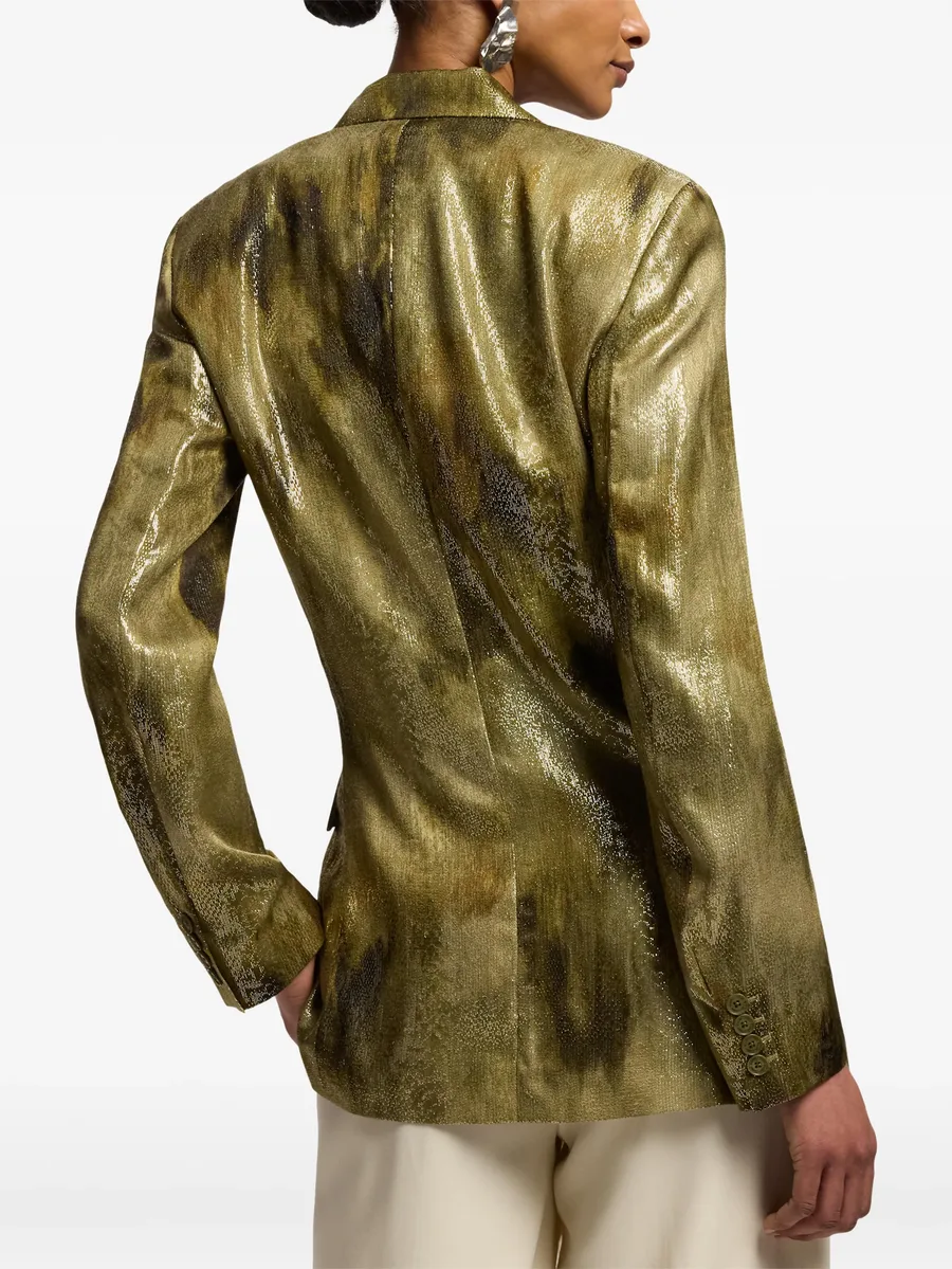 Marcy abstract-print jacquard blazer 9