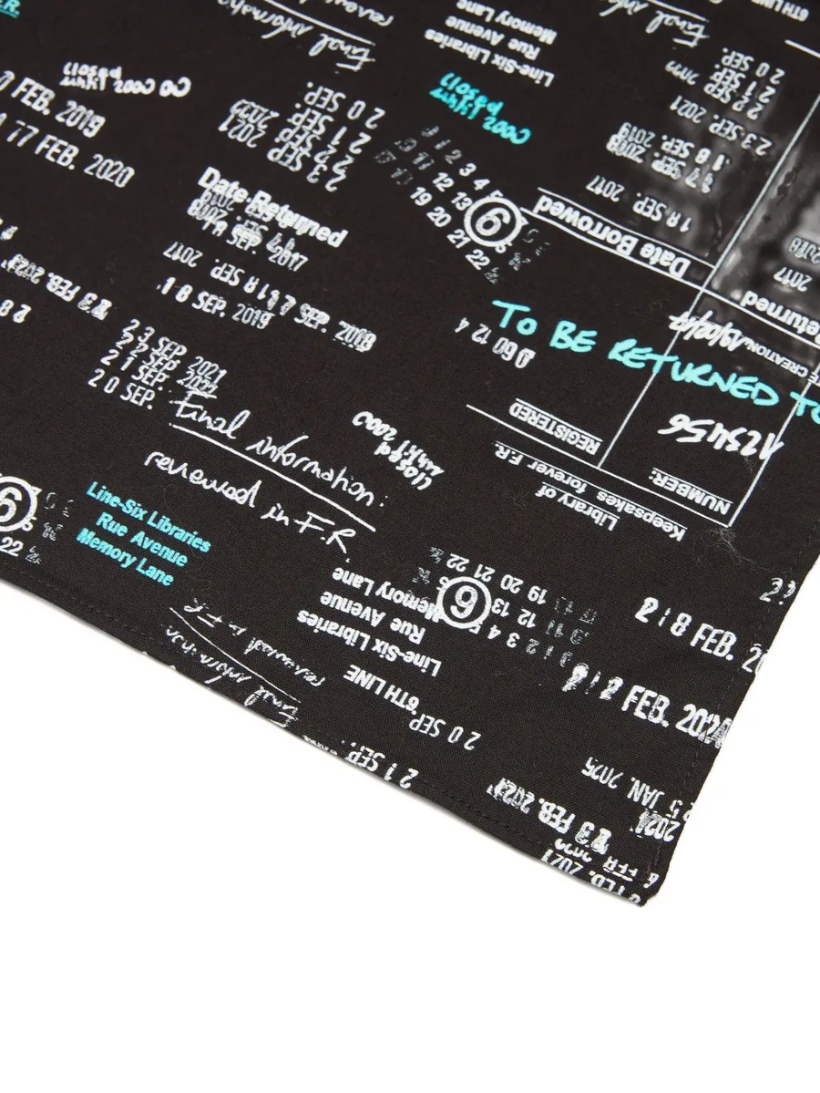 Numbers-print scarf 4