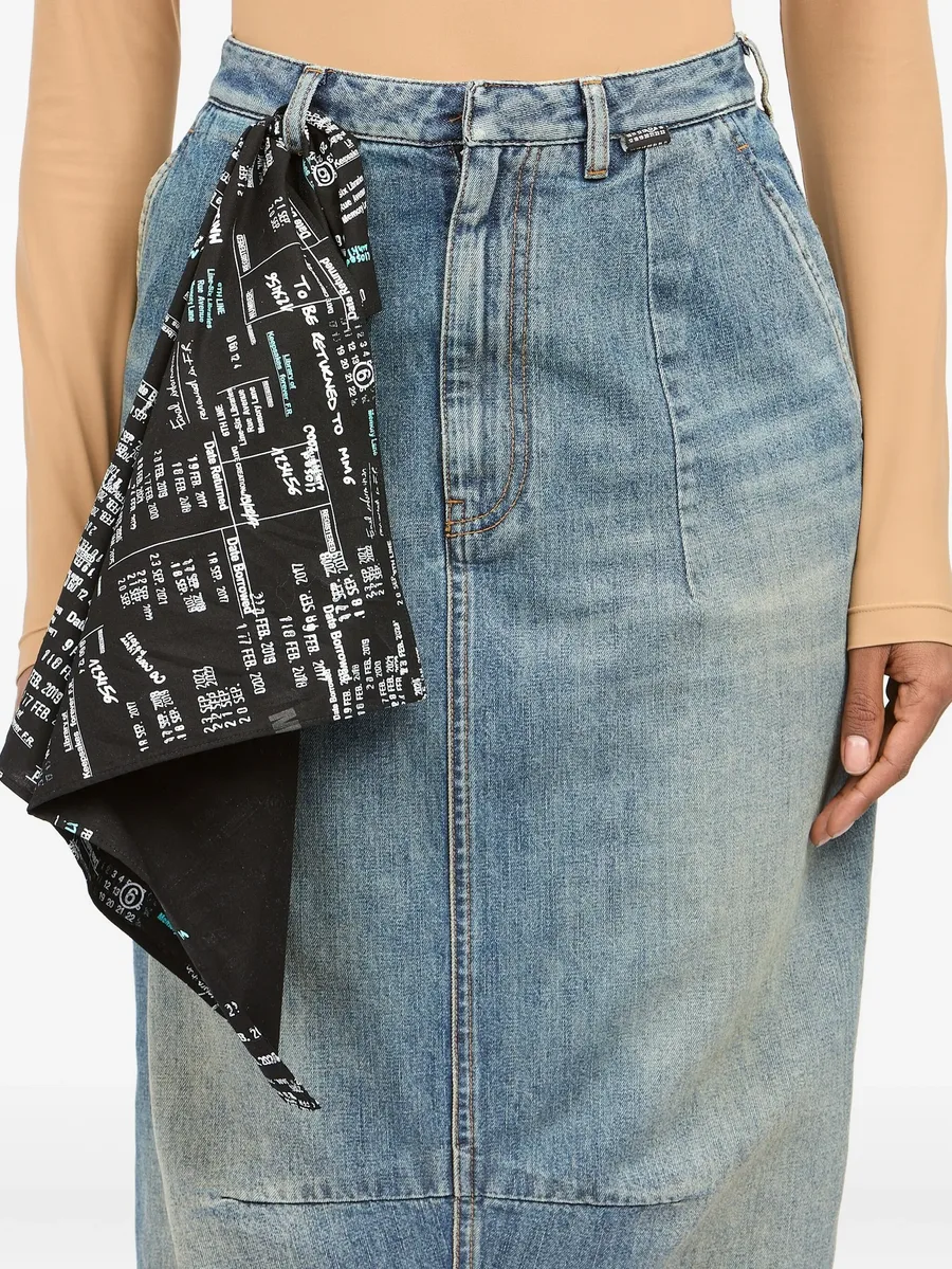 Numbers-print scarf 6
