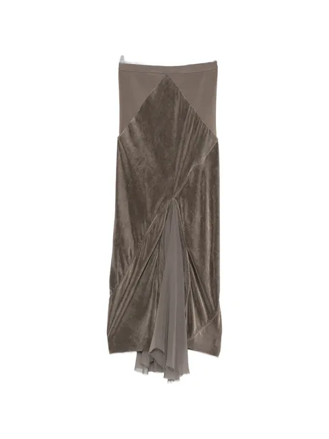 panelled midi skirt