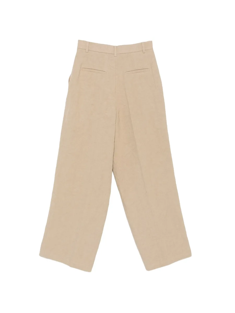 pleated wide-leg trousers 3