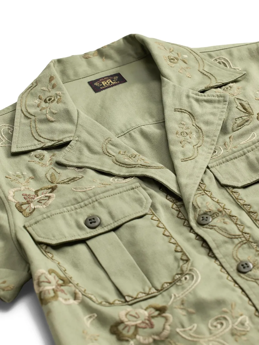 embroidered buckled shirt 8