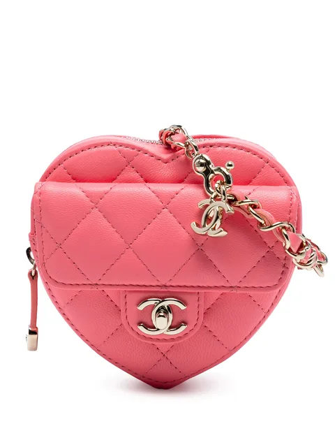 2021 Mini Lambskin CC in Love Heart crossbody bag