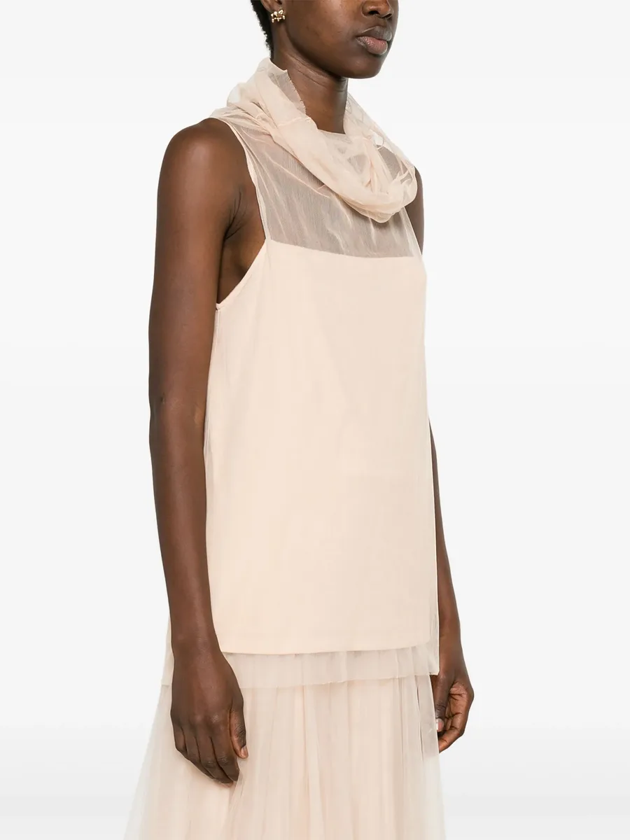 roll-neck tulle top 5