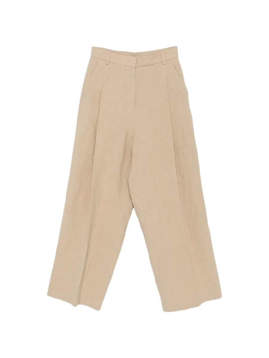 pleated wide-leg trousers 1