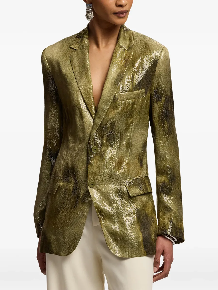 Marcy abstract-print jacquard blazer 6