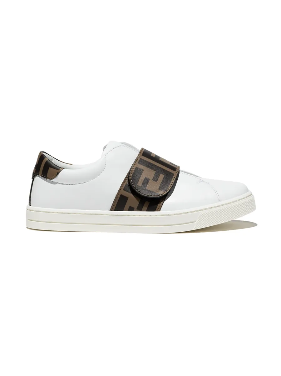 logo-strap low-top sneakers 1